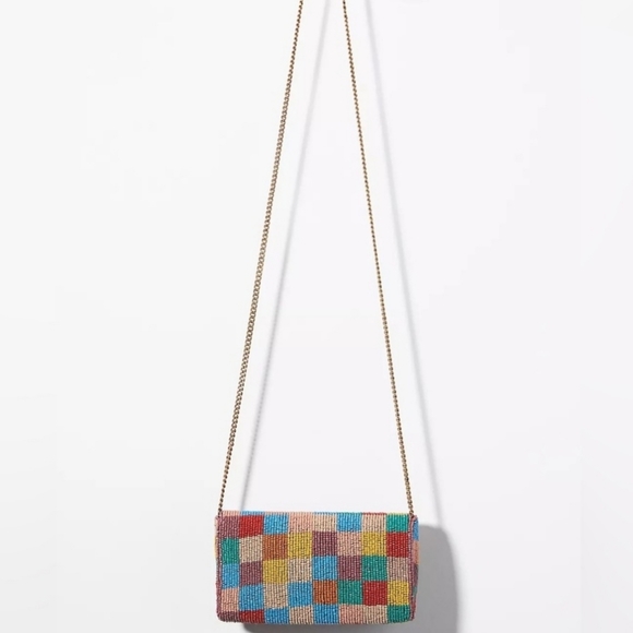 Anthropologie Beaded Multicolor Clutch - Picture 2 of 4
